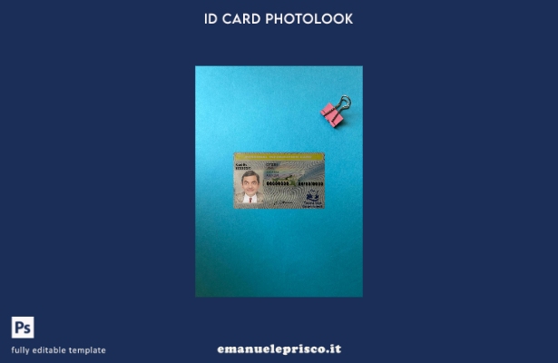 modello frontale photolook con scheda informativa personale Australia Tasmania s